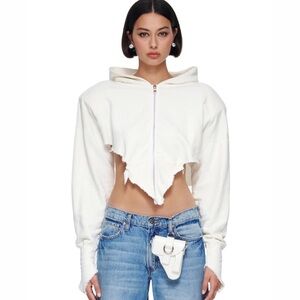 SAMI MIRO VINTAGE V cut hoodie NWT  Sky baby blue